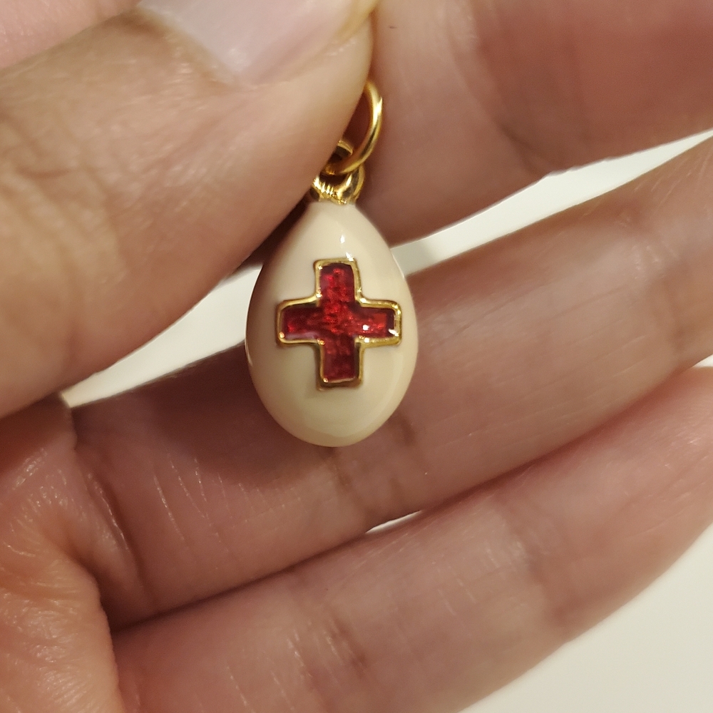 Vintage Joan Rivers Egg Charm